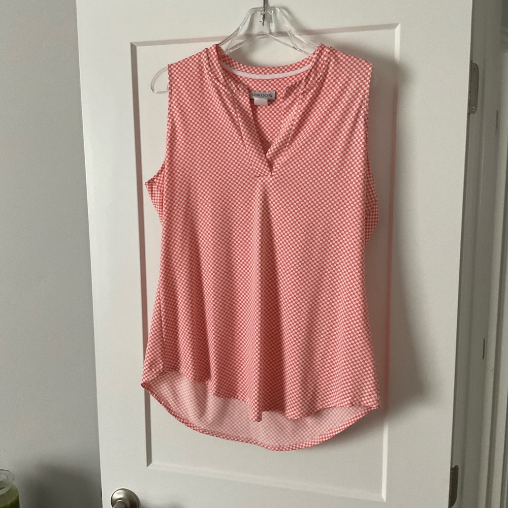 Orange Sleeveless Women's Top